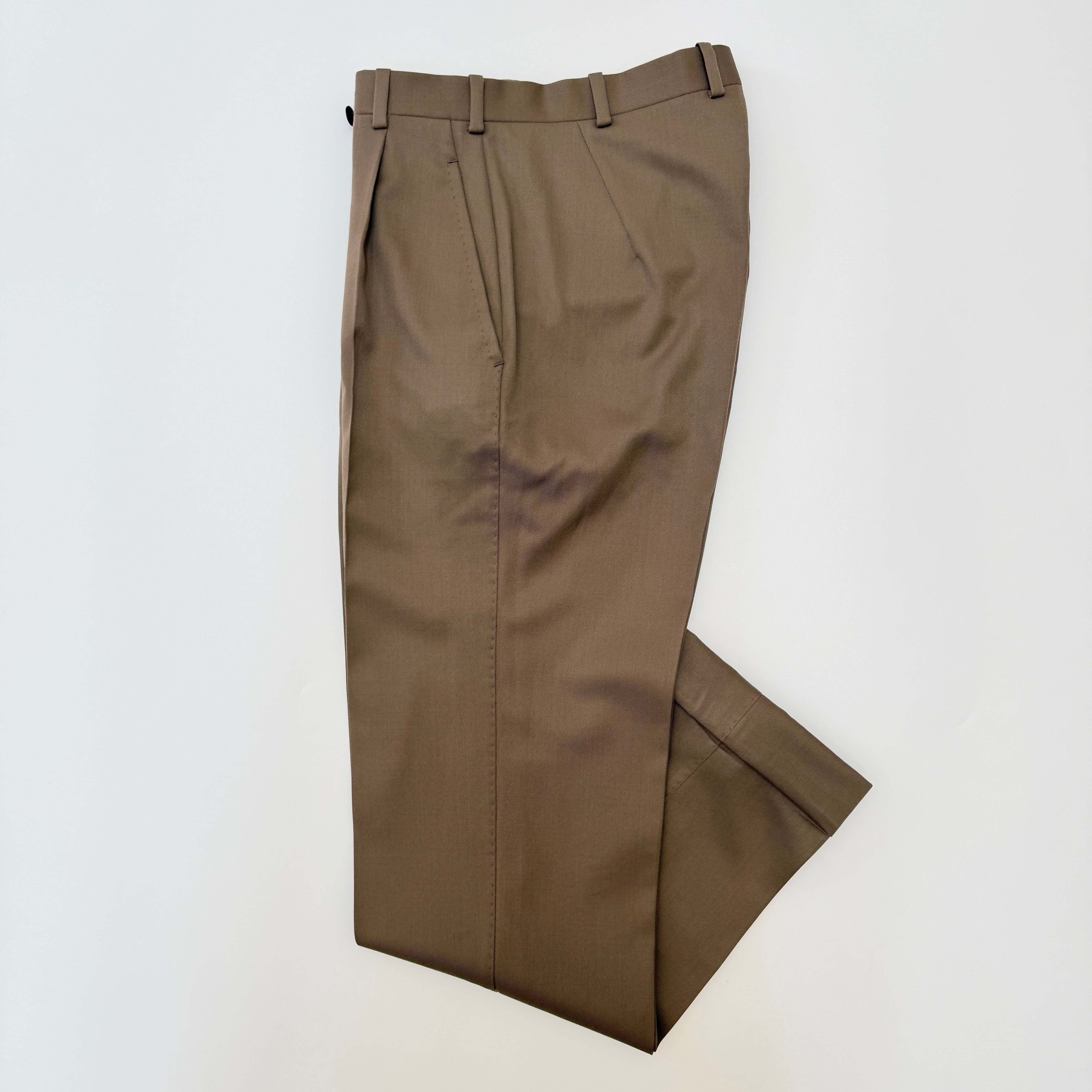 美品 サルトリアシャロン Sartoria Sharon パンツ ウール ブラウ Sartoria Sharon Wool Pants Brown XS | ASSET VINTAGE アセット