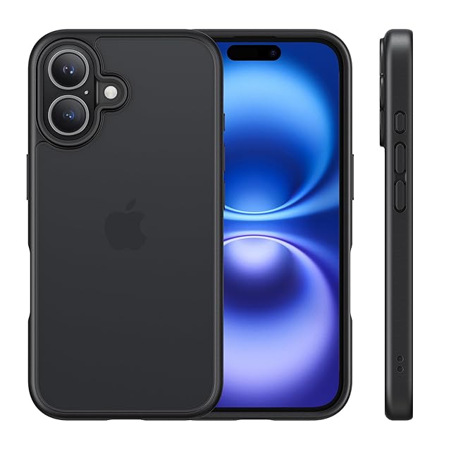 NIMASO iPhone 16 用 ケース カバー 滑り止め マット仕上げ 全面保護