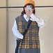 ✞ スタンダードニット大人女子☆♥カワイイ♥チェック柄Vネック レトロ ✞ゴスロリ SM ミリ 甘ロリ クラロリ 和ロリ エレガント 黒ロリ 姫ロリ 華ロリ BB-BB58090009631