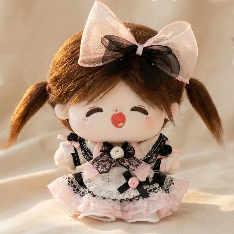 10cmぬいぐるみ用 プリンセス風 レースチュールドレス+ヘア