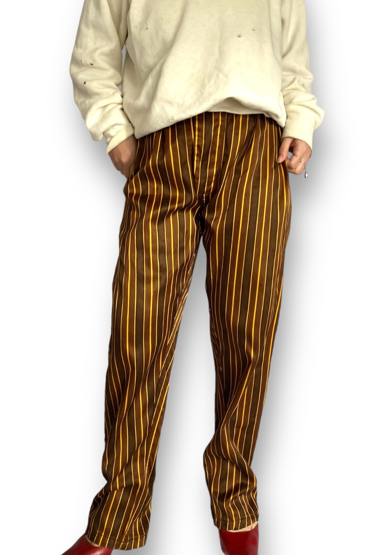 Stripe pattern easy pants