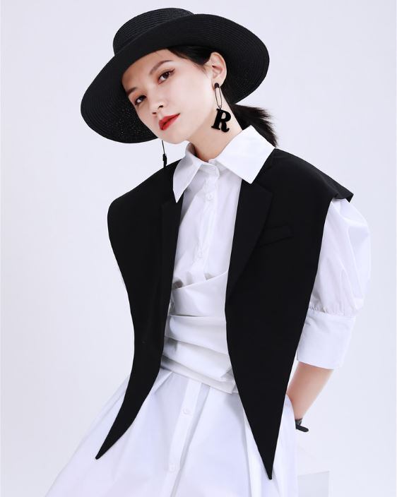 レディース ベスト 黒 ブラック カーキ スタイリッシュ おしゃれ シック モダン モード系 ヴィジュアル系 1418 Amouretvie 韓国系 モード系 個性的ファッションの通販サイト レディース ベスト 黒 ブラック カーキ スタイリッシュ おしゃれ シック モダン モード系 ヴィジュアル系 1418 Amouretvie 韓国系 モード系 個性的ファッションの通販サイト