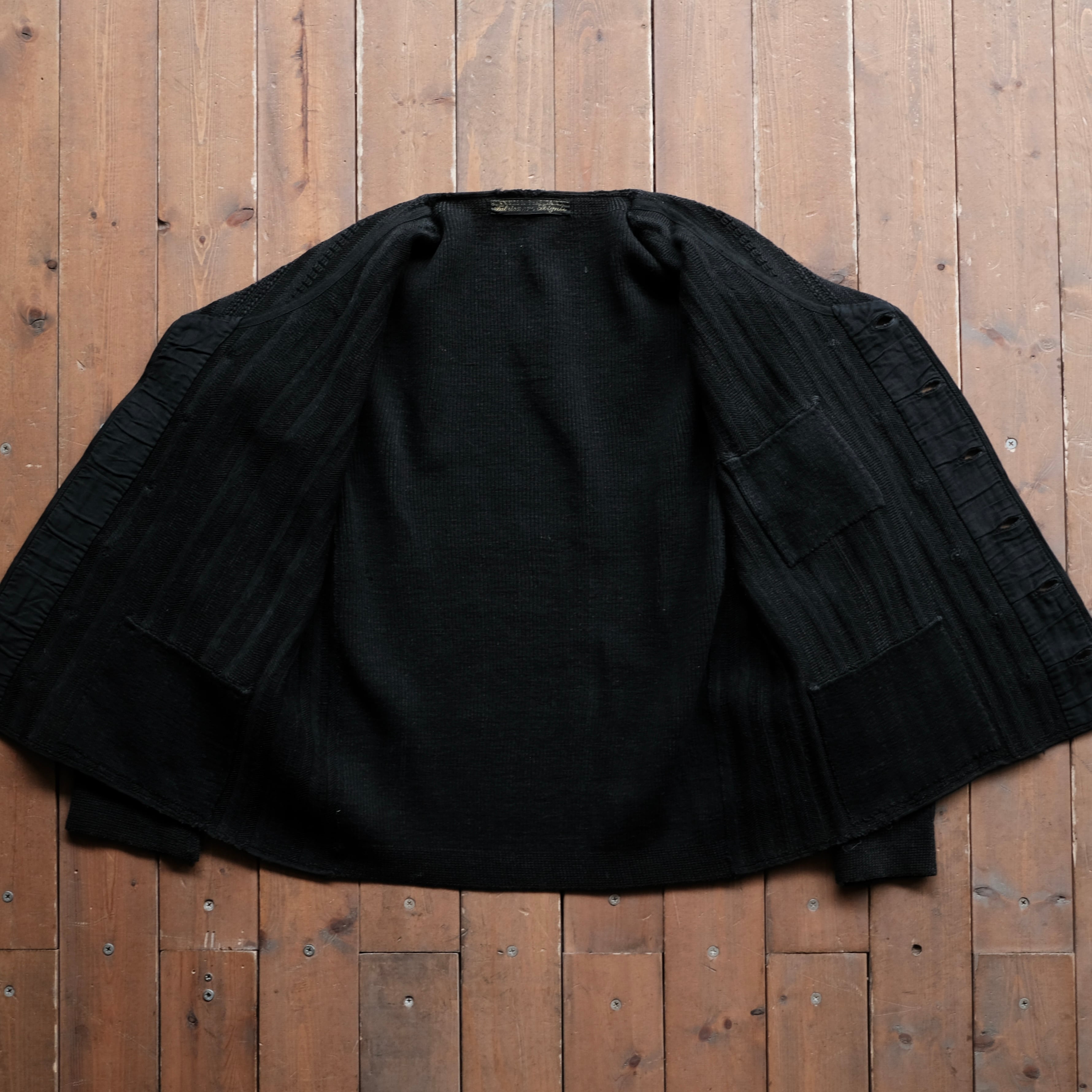 1900 EARLY FRENCH VINTAGE KNIT DOUBLE BREASTED JACKET | safarionline