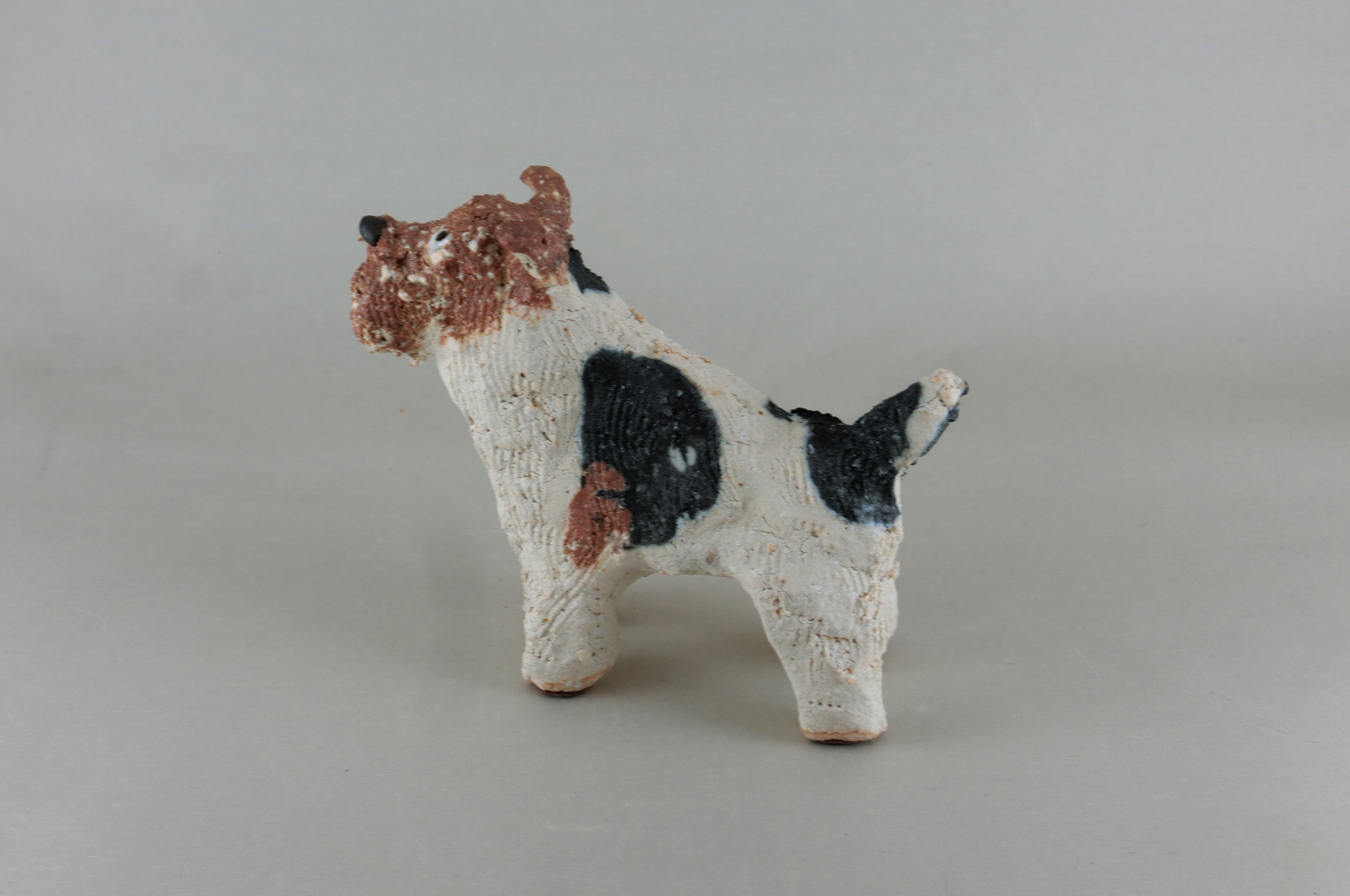 幸生窯　前川幸市作（犬）ワイヤーフォックステリア