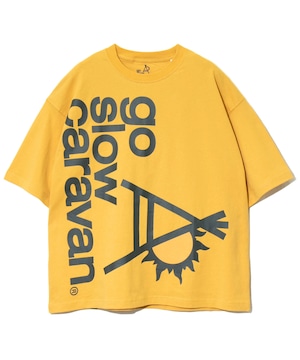 goslowcaravan ドデカLOGO BIG Tee（イエロー）