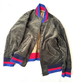 EARLY 2000 VELVETEEN x HERRINGBONE MA-1  REVERSIBLE  JACKET