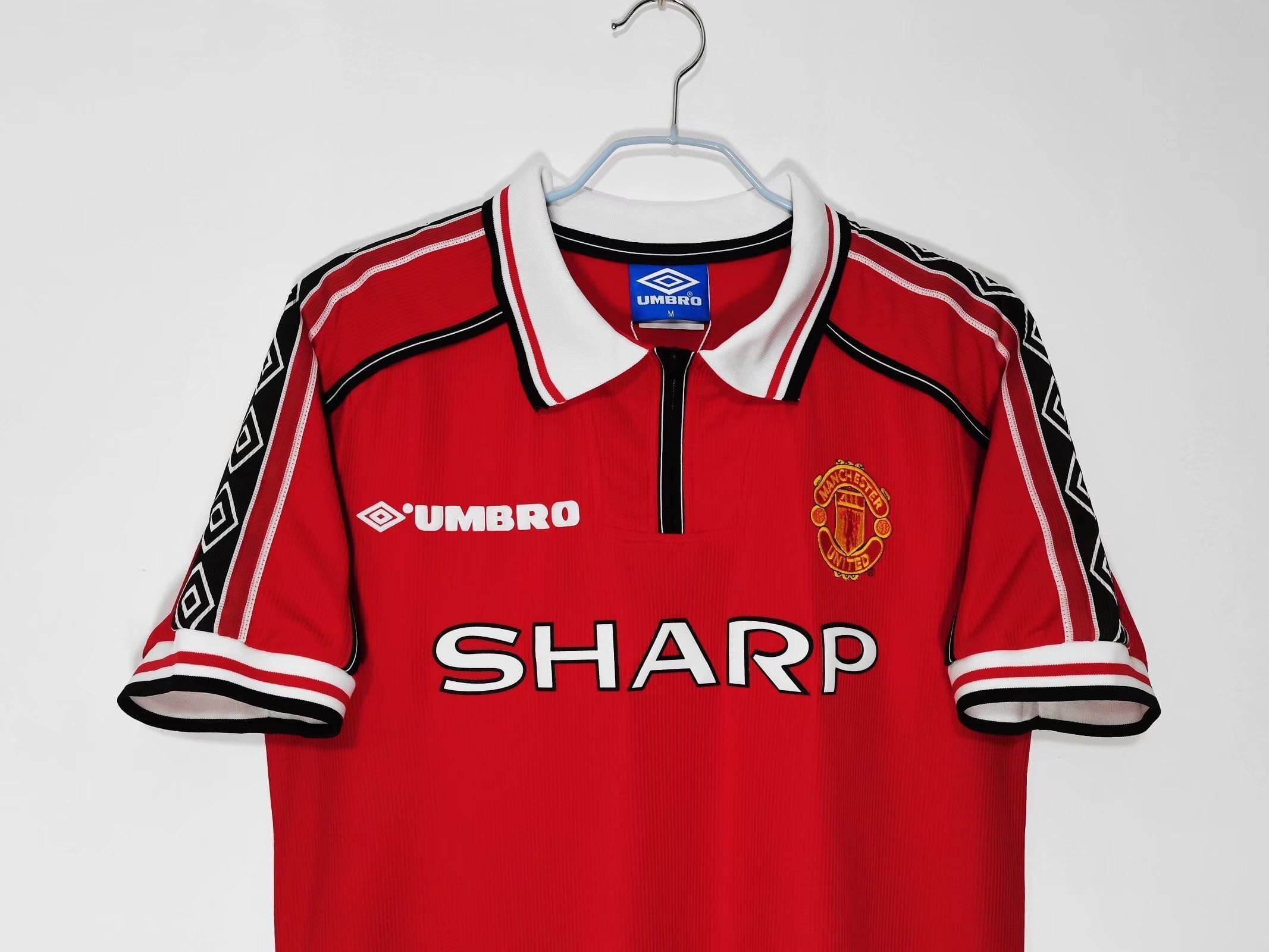98/99 レトロ マンチェスターユナイテッド ユニフォーム Lサイズ 98-99 Manchester United Home Retro Jersey マンチェスター
