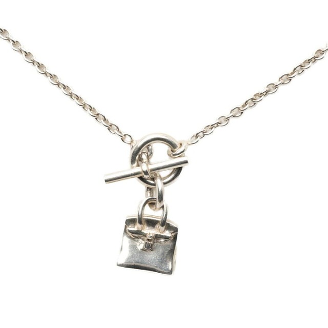 エルメス バーキン アミュレット ネックレス SV925 シルバー レディース HERMES 【中古】