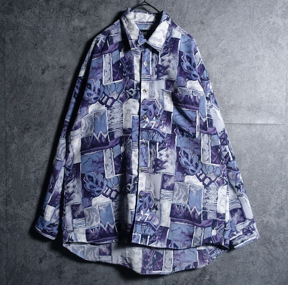 Multicolor Artistic Patterned Design Shirt