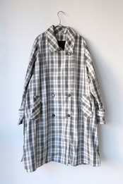 Tartan check spring coat