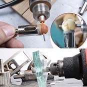 Wolfride ダイヤモンドホールソー タイル コアドリル 大理石 陶器 ガラス 穴あけ 超硬 5mm 6mm 8mm 10mm 12mm ダイヤモンド粒子 電動ドリル インパクトドリル工具用 10本セット