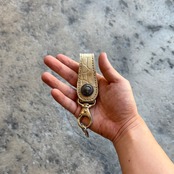 【限定商品】キーリング チーフコンチョ クロコダイル(ベージュ)