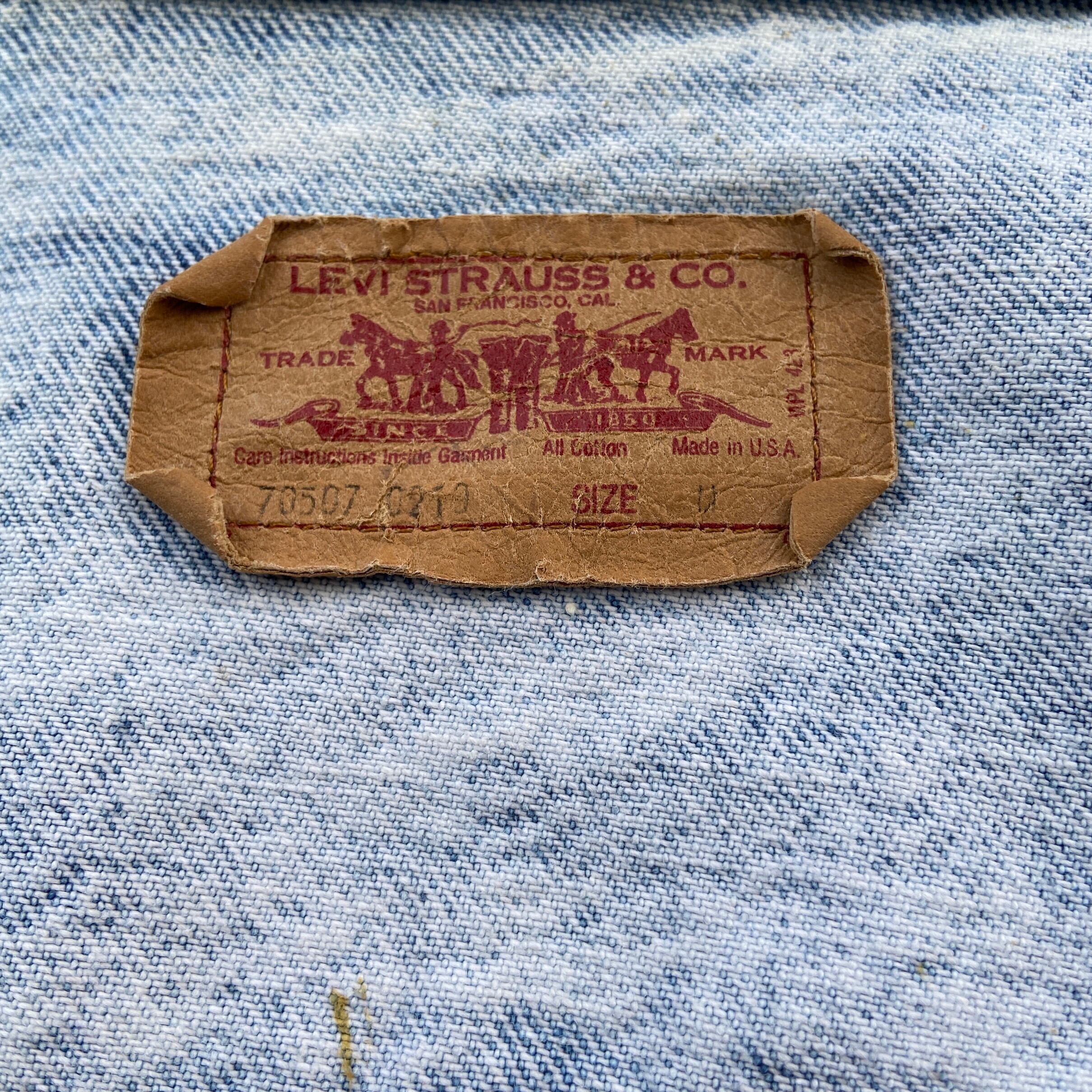 USA製 90年代 ビンテージ Levi's リーバイス 70507-0219 ケミカル ...