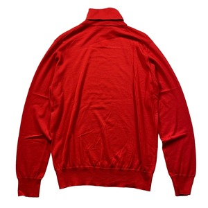 HERMES red color turtleneck sweater