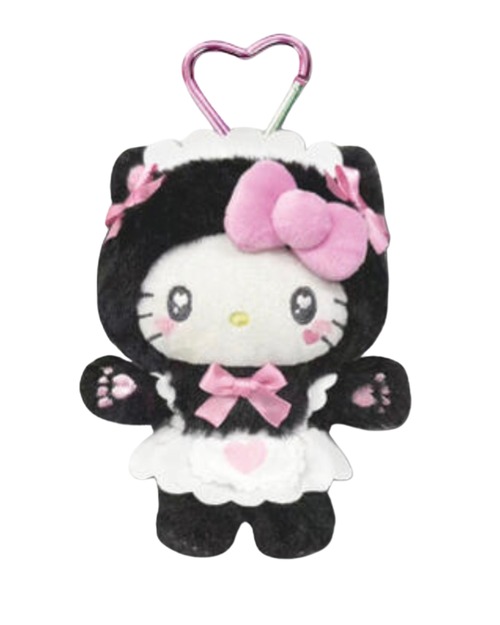 サンリオ　マスコットポーチ　ねこねこメイド　BK