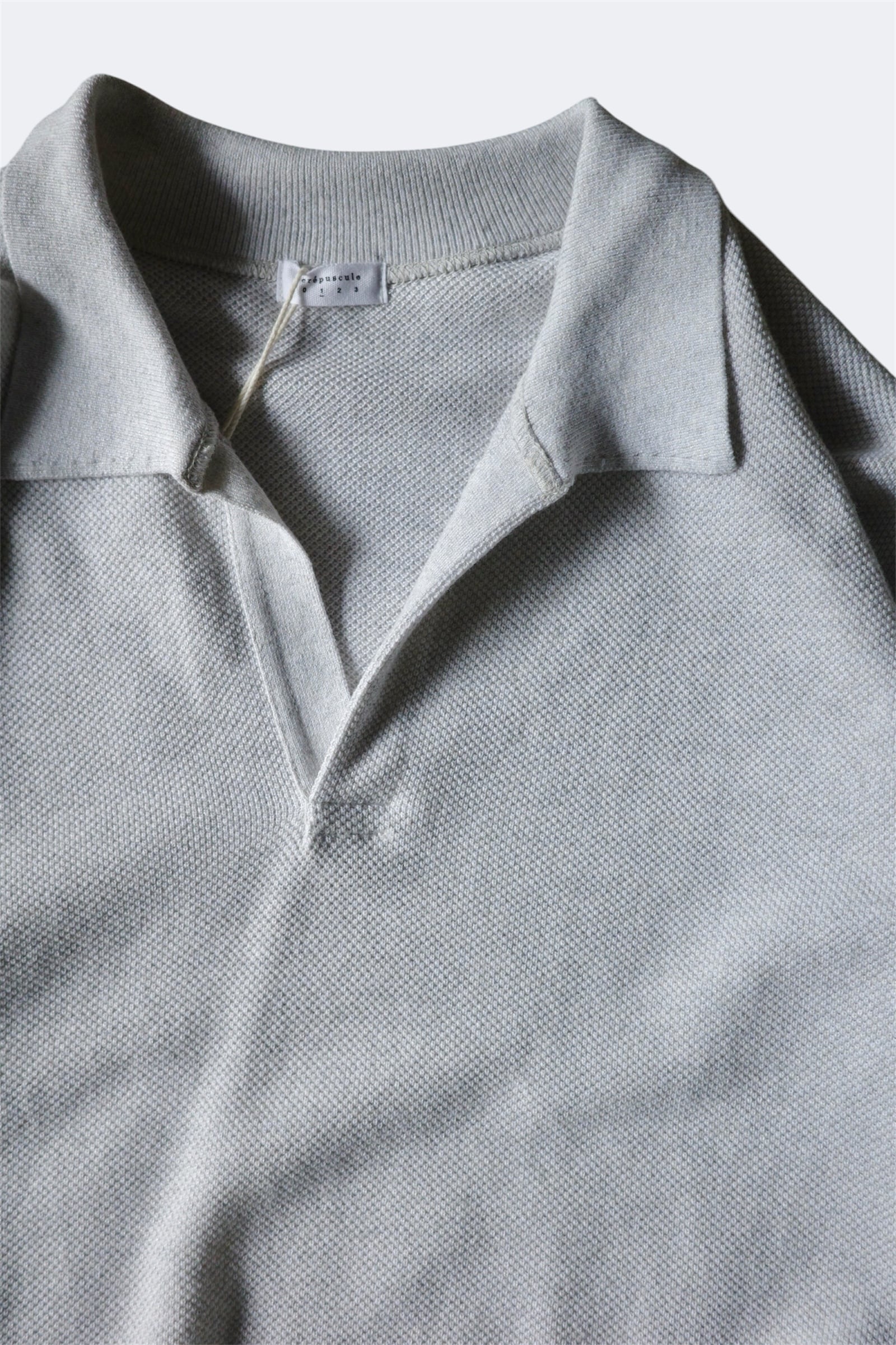 crepuscule 【COTTON RAYON MOSS STITCH SKIPPER -OATMEAL-】 | lloomm