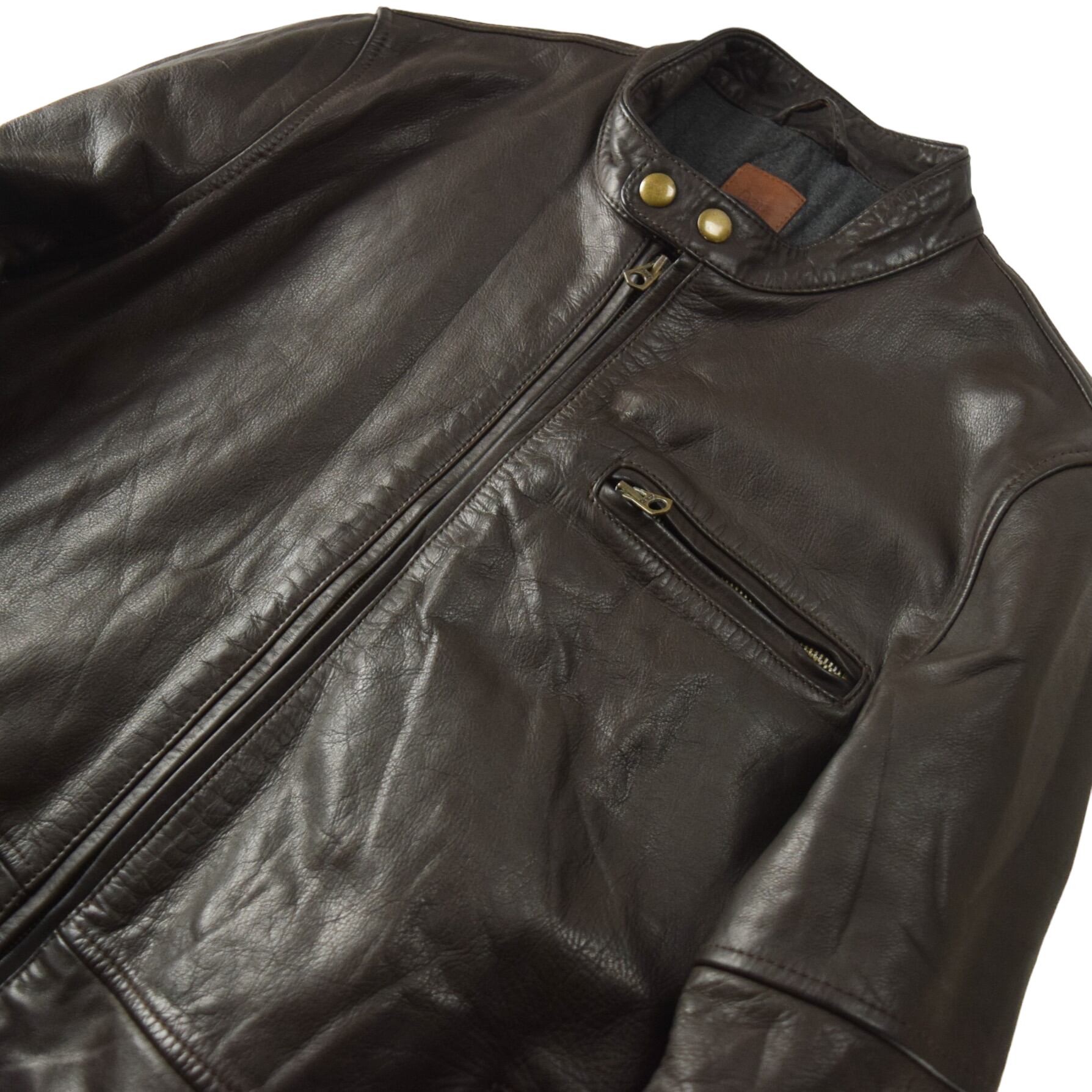 "GAP" Cow Leather Single Riders Jacket Sports Jacket / ギャップ カウレザージャケット