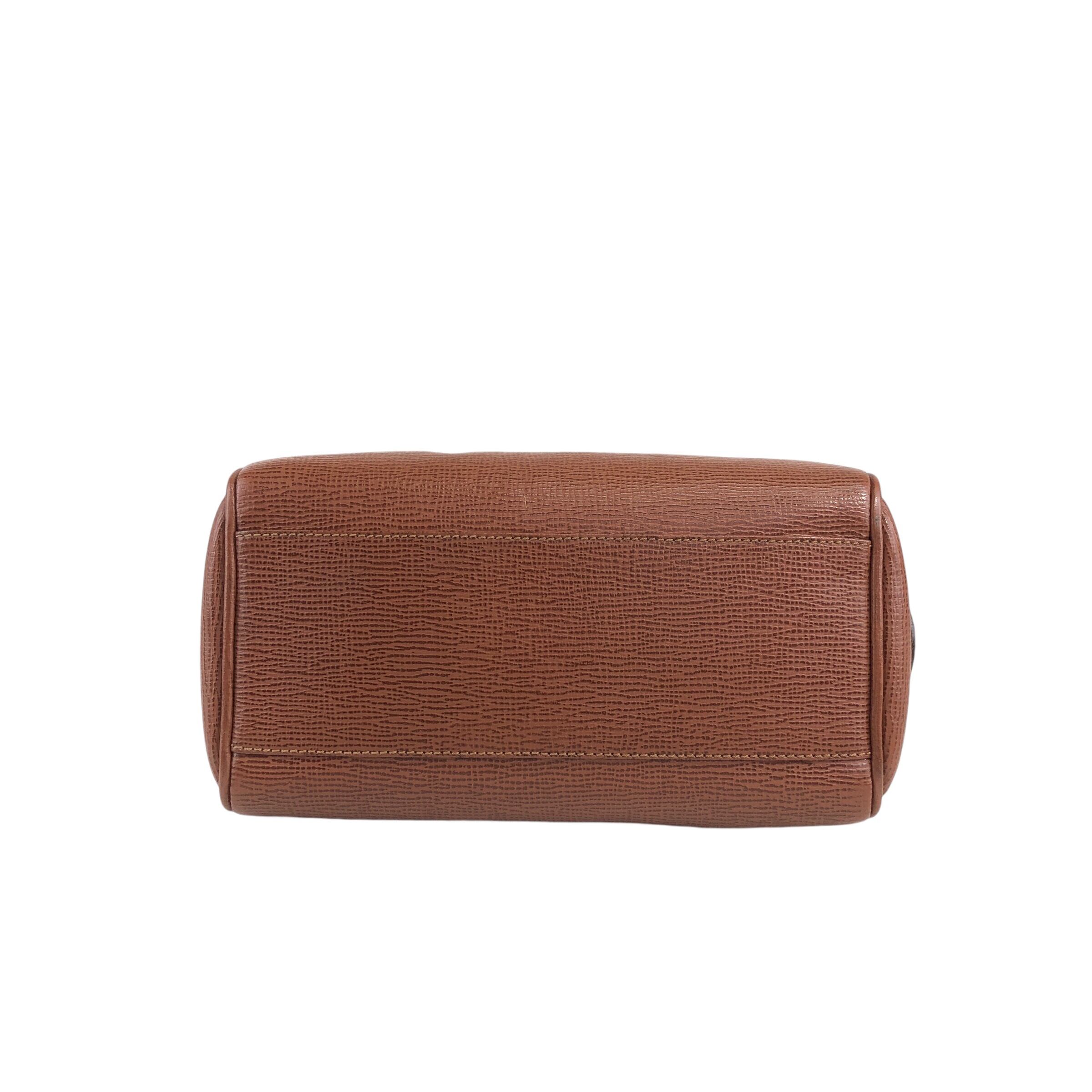 CELINE セリーヌ ハンドバッグ ブラウン ブラゾン型押し 型押し