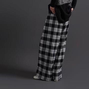 CYAN TOKYO 】ウエストリブチェックワイド | valance 福井｜レディース