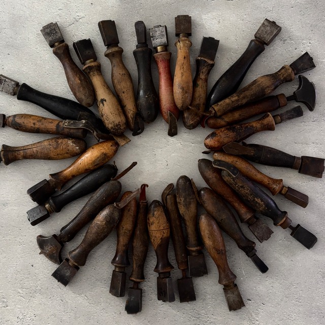 まとめ売り 29本セット 1930年頃  フランス アンティーク 古道具 靴工具 ディスプレイ