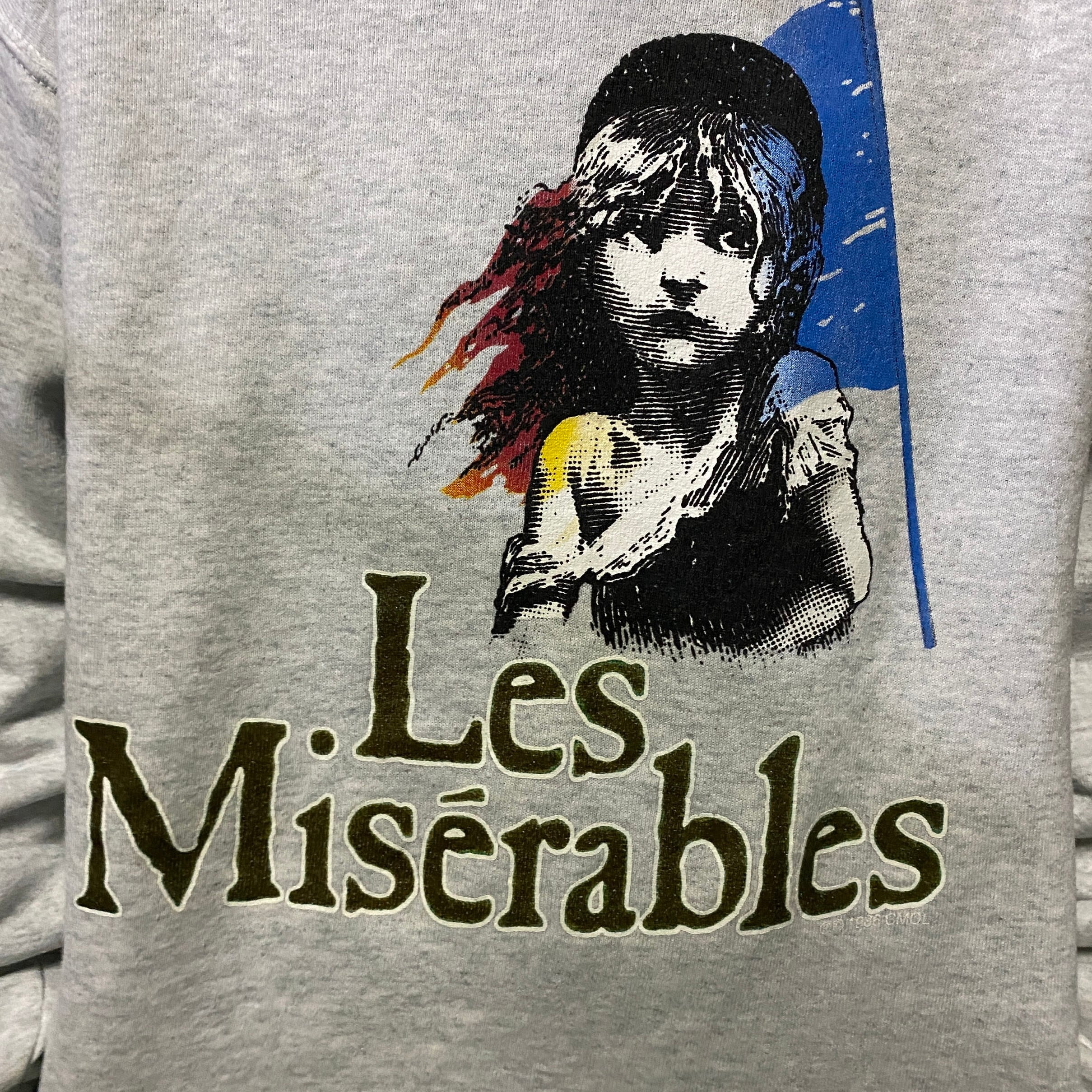 90年代 Les Miserables レ・ミゼラブル プリントスウェットシャツ 
