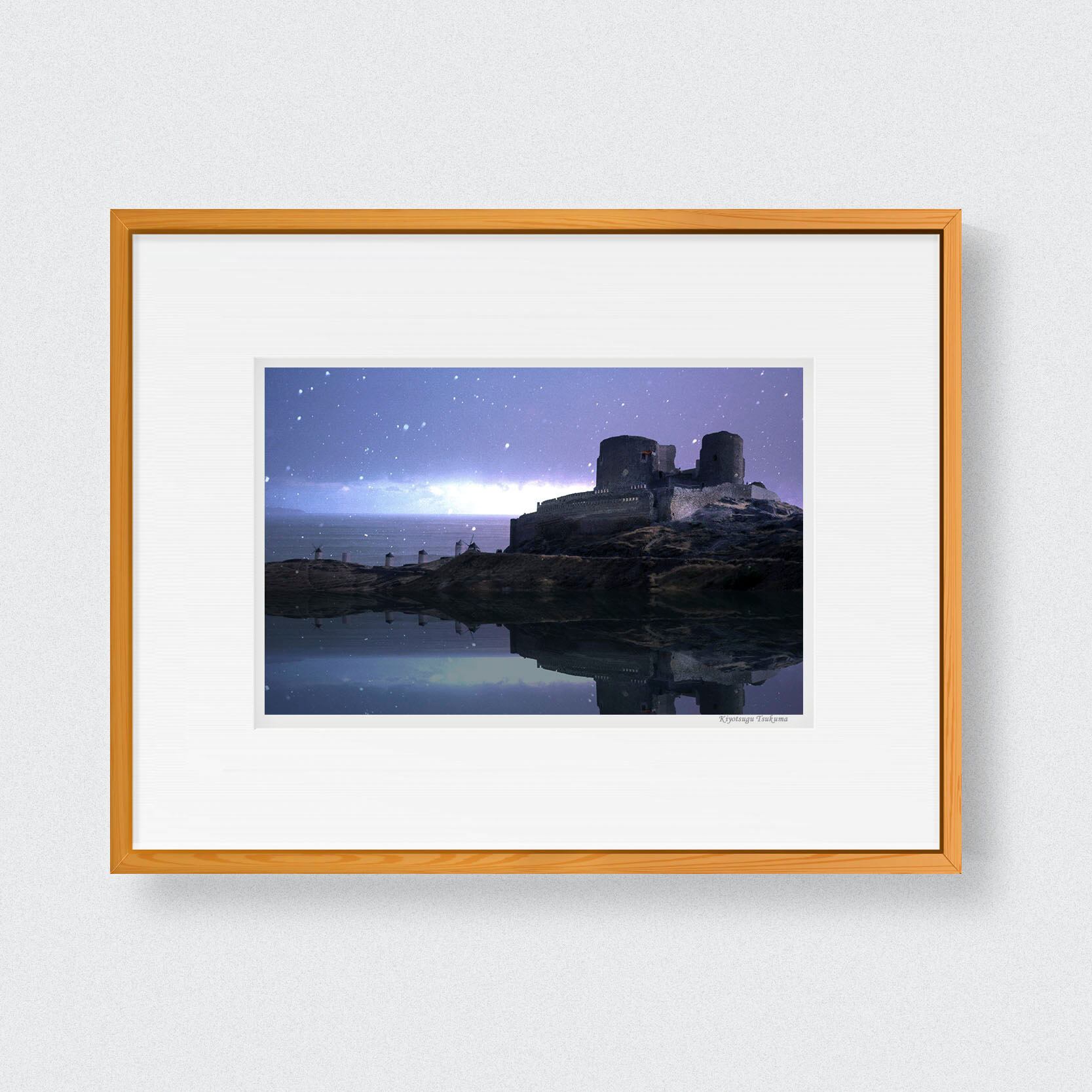 シエスタの夢 #002 Consuegra ■額縁サイズ(太子)378㎜×288㎜