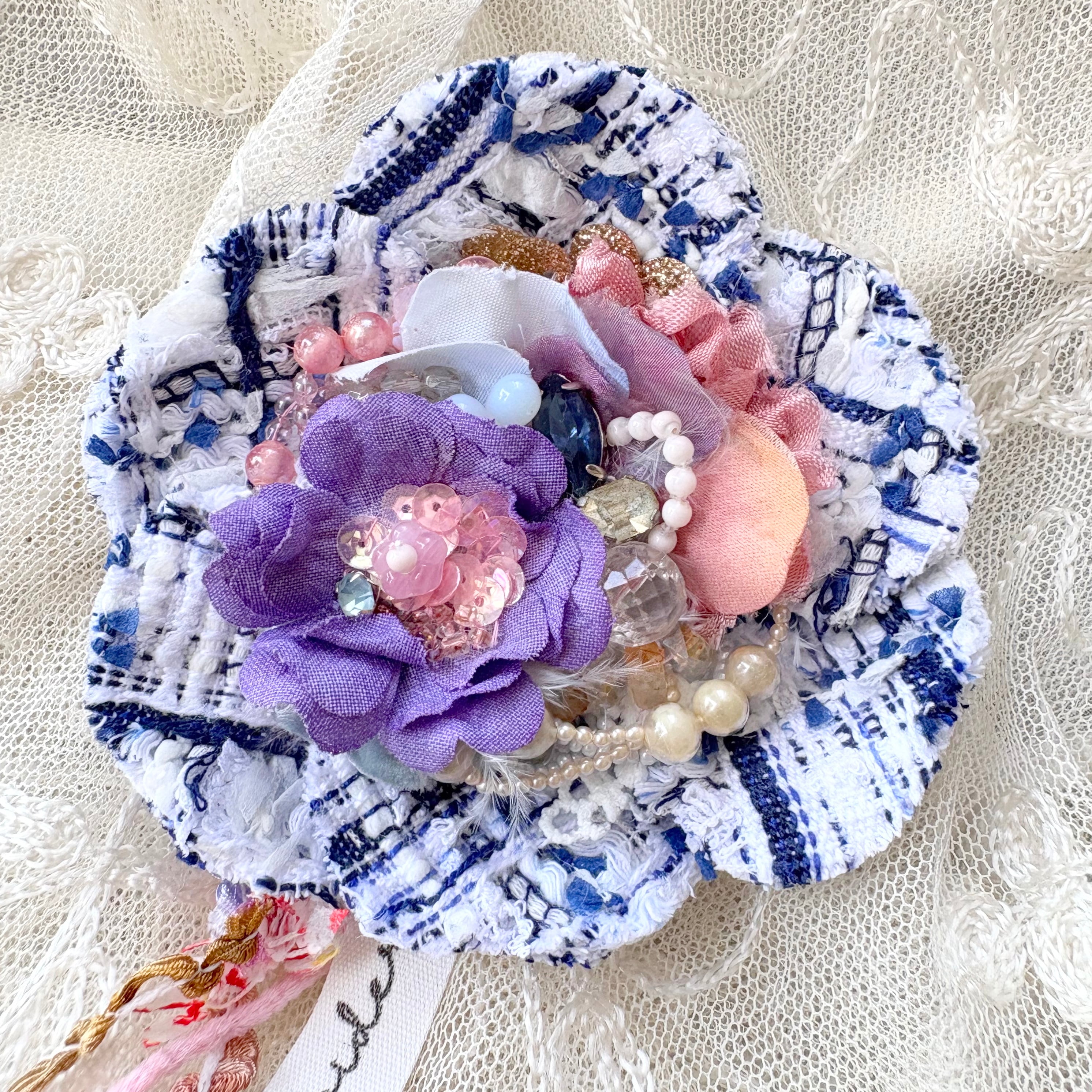 コサージュ ブローチ No.54 Corsage Brooch No.54 ハンドメイド