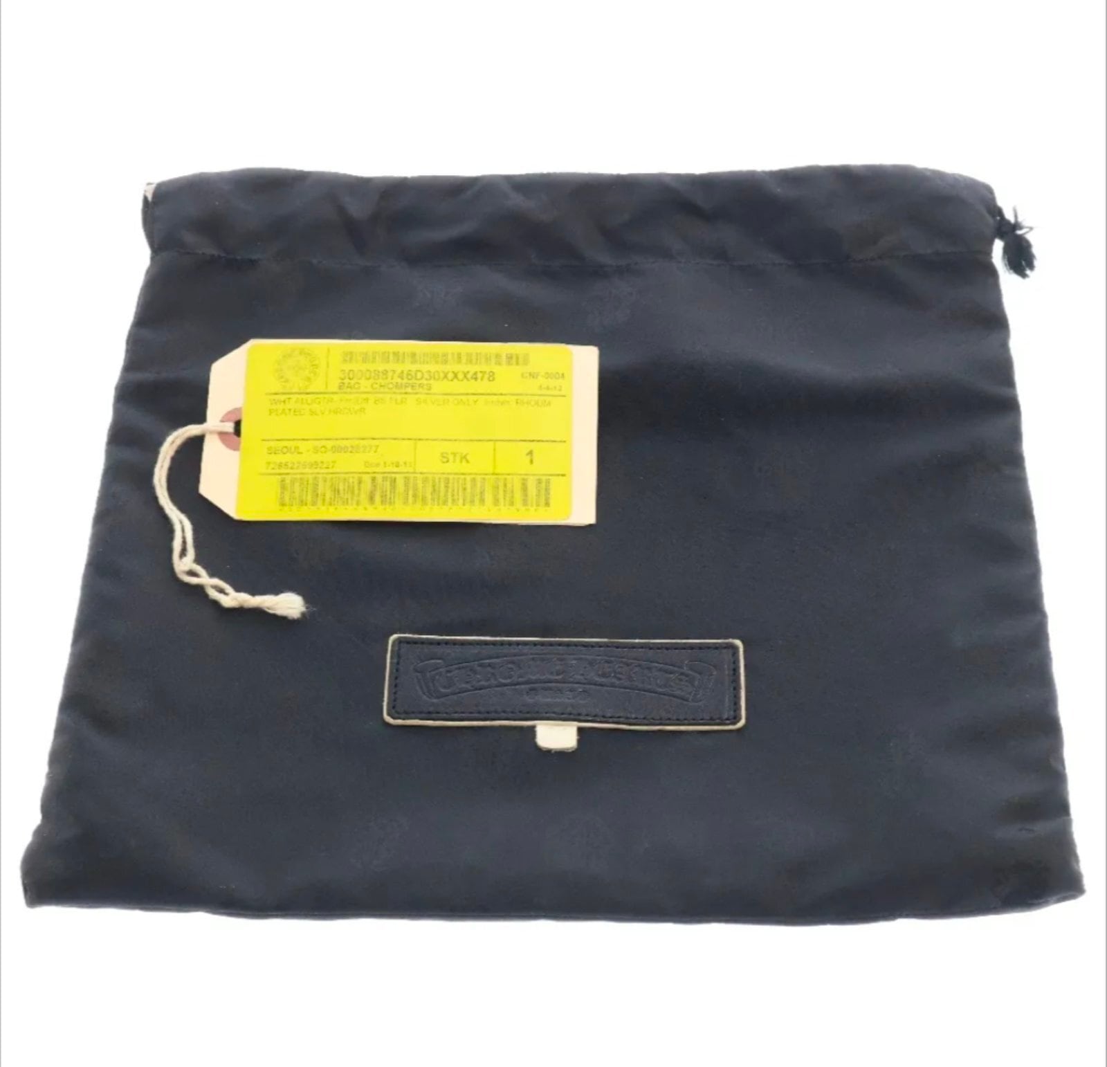 CHROME HEARTS クロムハーツ WHT ALLIGTR RHODM PLATED SLV HRDWR BAG