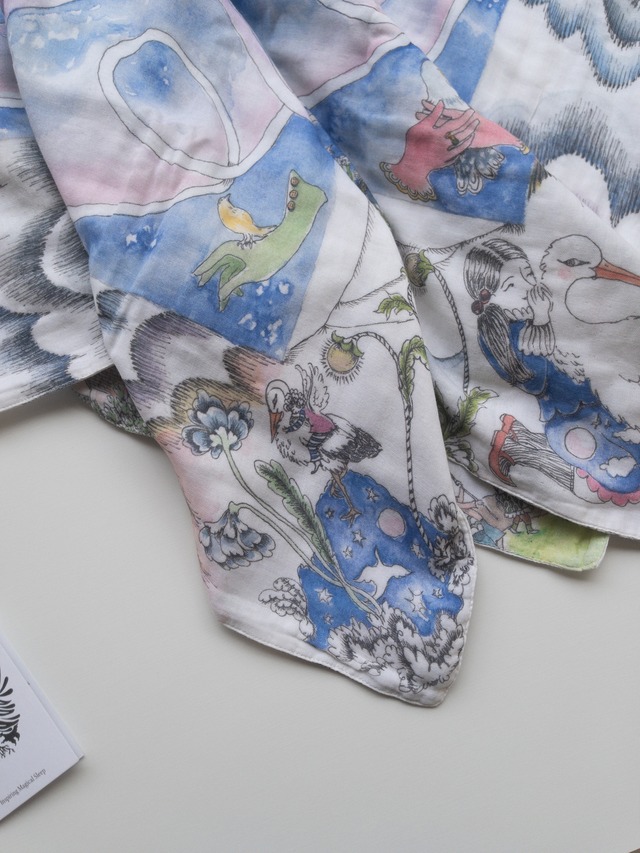 《即納》Forivor / SECRET SKIES - MUSLIN SWADDLE BLANKET 100×100