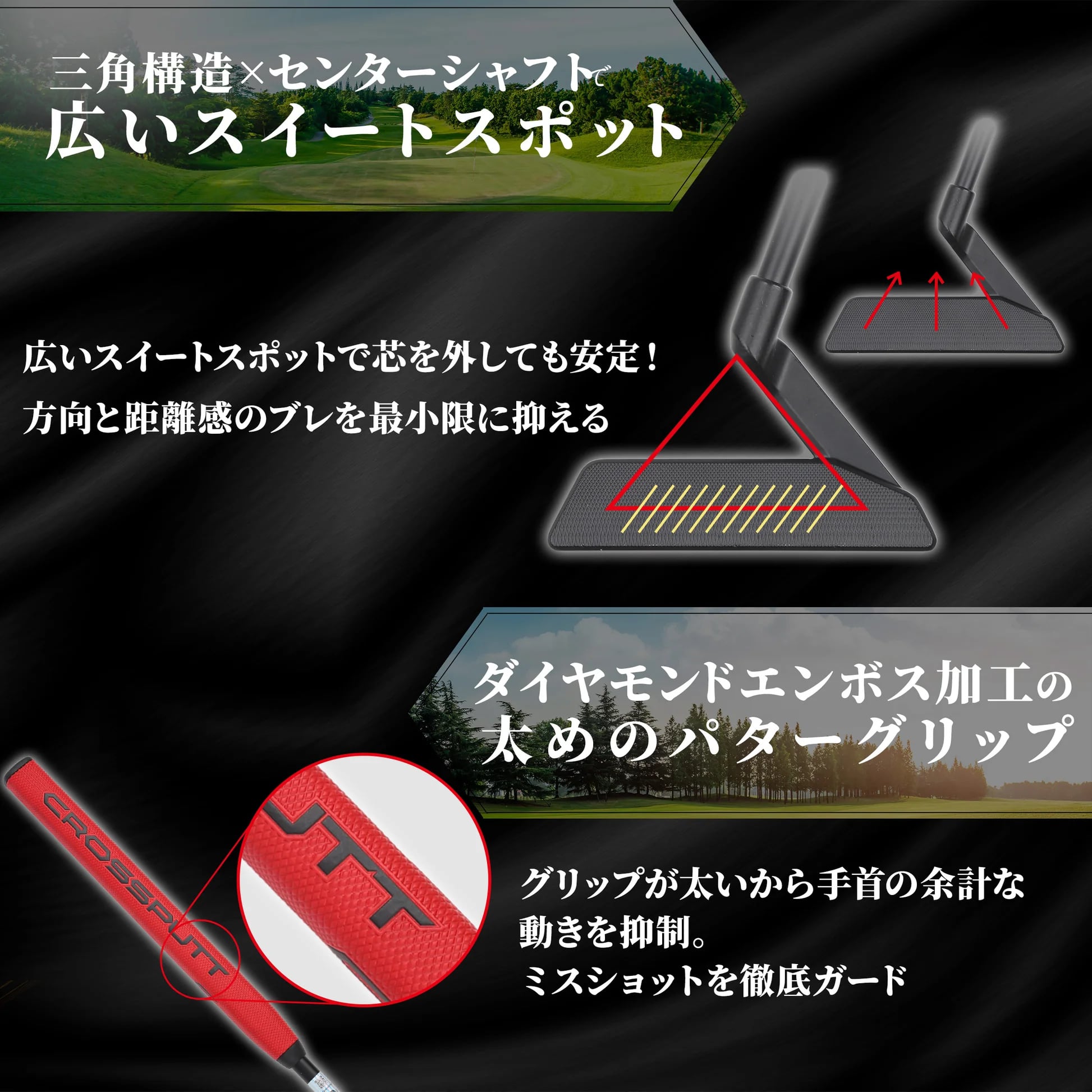 CROSSPUTT CP-100 34インチ 左利き仕様 | FUSIONGOLF カスタムクラブ