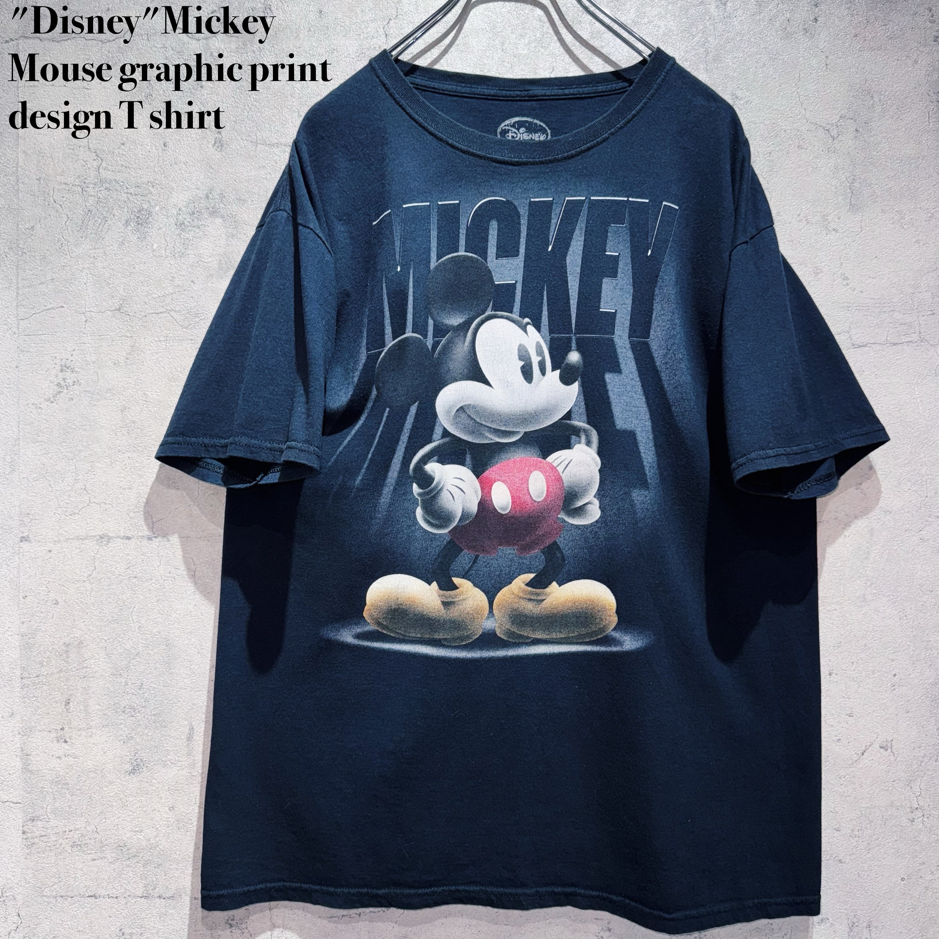"Disney"Mickey Mouse graphic print design T shirt