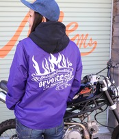 LIMIT OF VOICES - COACH JACKET パープル /Sサイズ