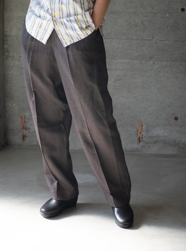 "NINE THREE QUARTER" 1990s Wool linen trousers