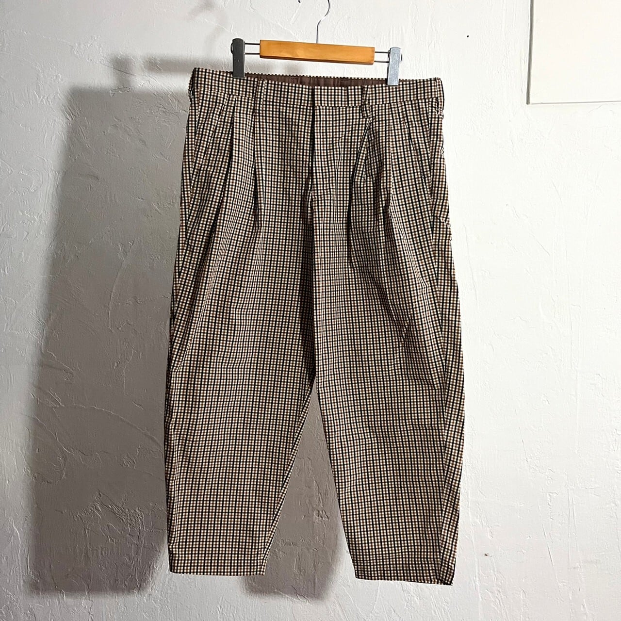 21ss kolor Gingham Check Pants