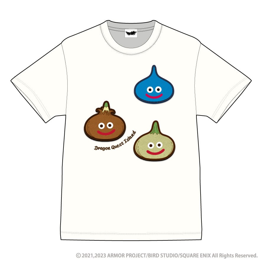 Tシャツ（デニムワッペン風）【ドラゴンクエストアイランド