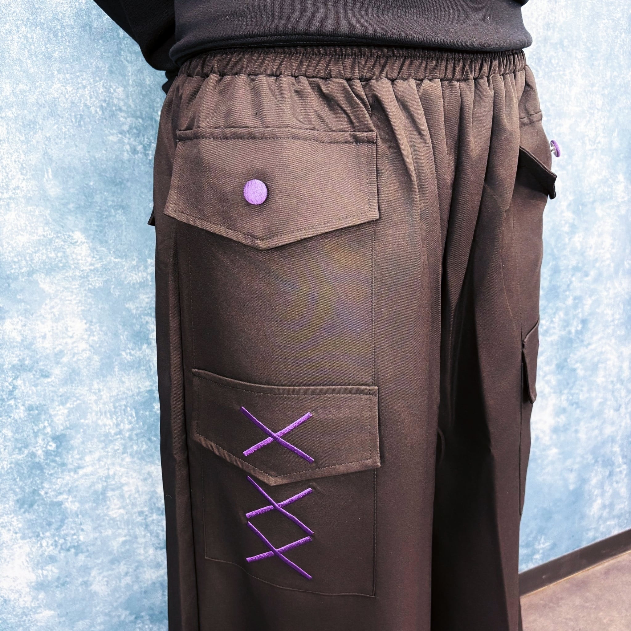 MEN'S 5POCKET BEAR WIDE PANTS【PURPLE】 | NIER CLOTHING