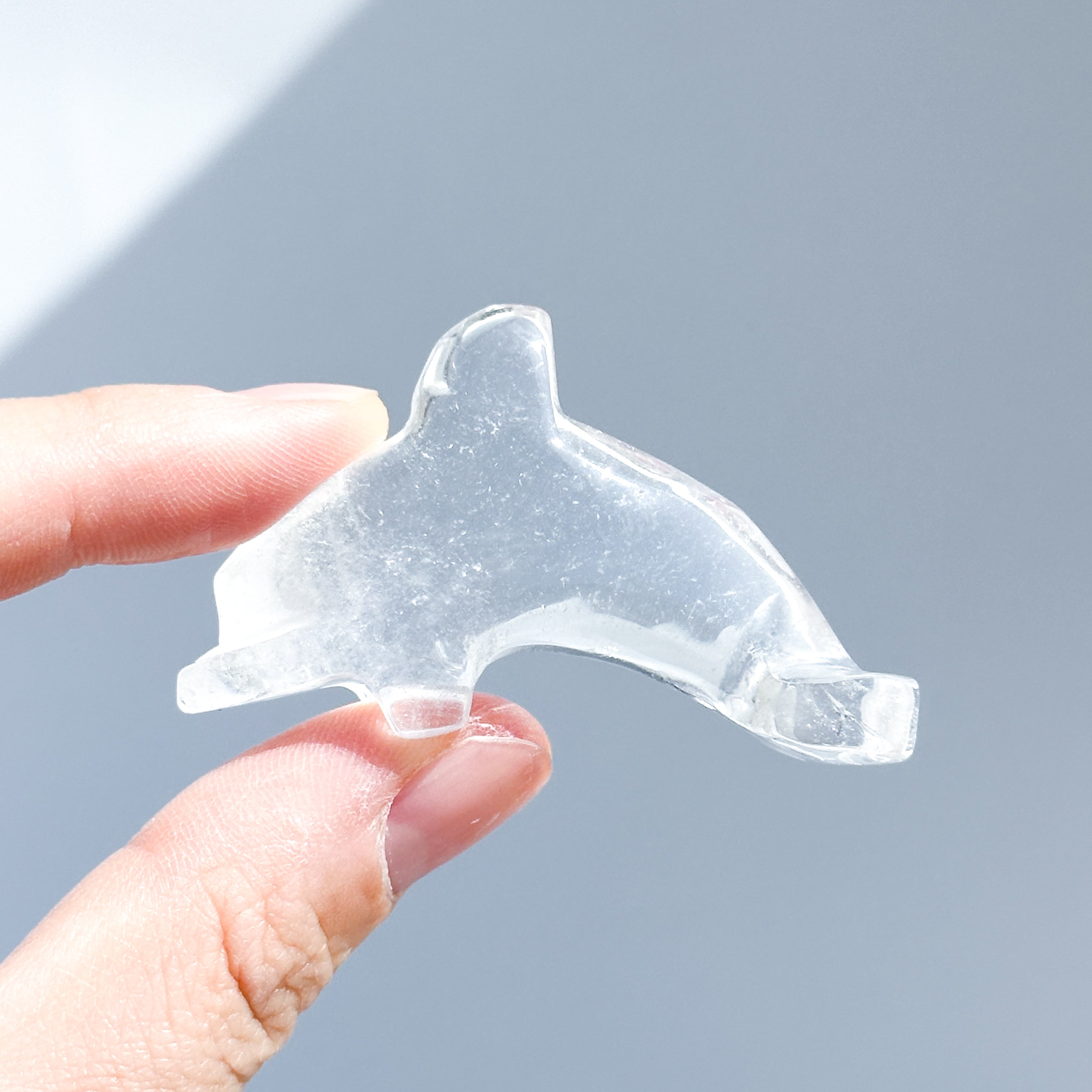 透明感◎クリアクォーツ ミニイルカ03◇Clear Quartz◇ 天然石・鉱物