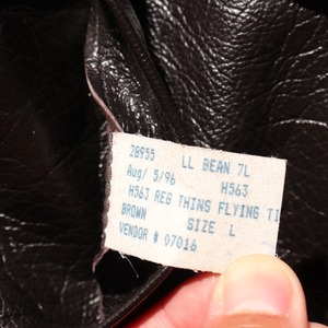 Mint Condition L USA エルエルビーン A-2 ロケットタロン 96年 レザージャケット L.L.Bean flying tiger フライングタイガー