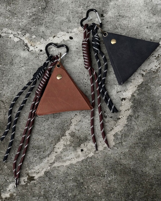 Triangle Leather Key Case