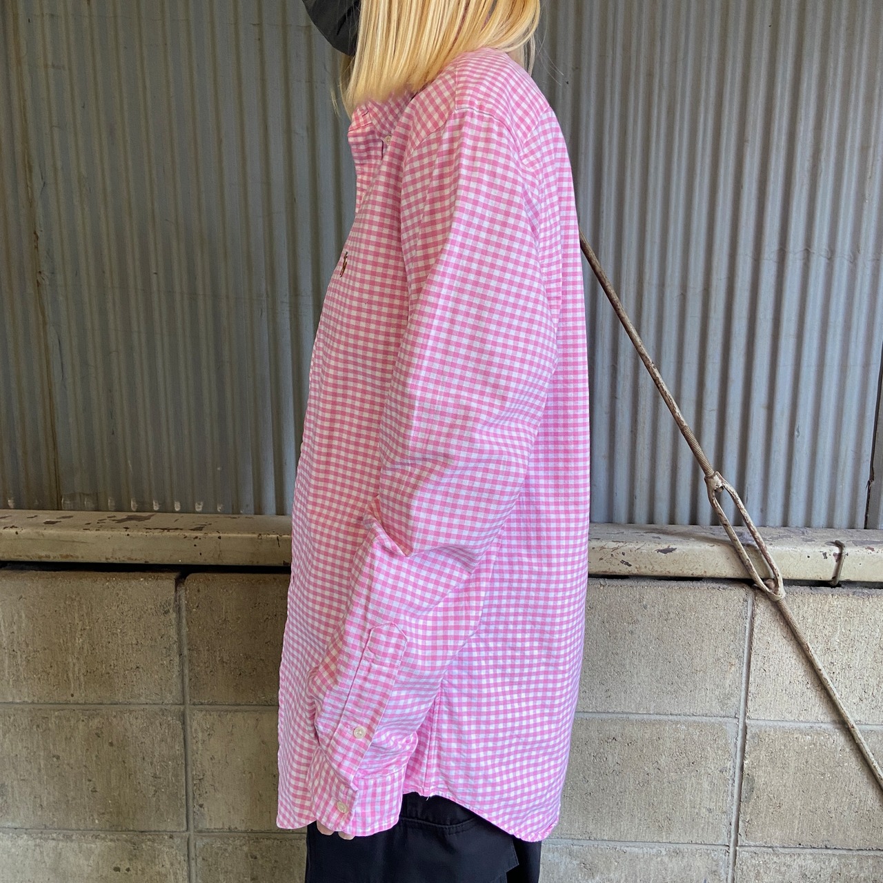 Ralph Lauren ラルフローレン ボタンダウンシャツ メンズM 古着 B.D 