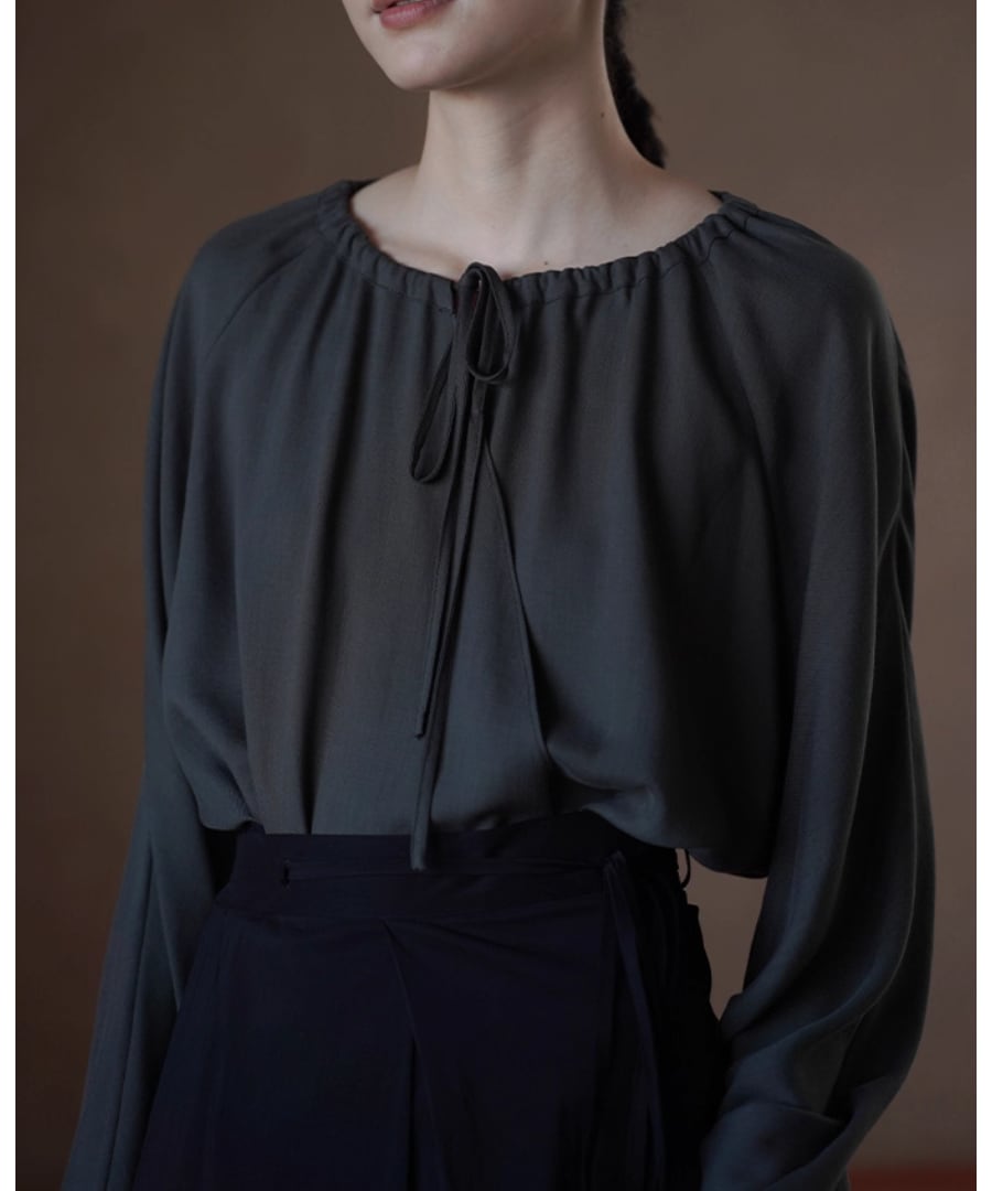 リヨセル◆ラグランスリーブブラウス【t-10460】