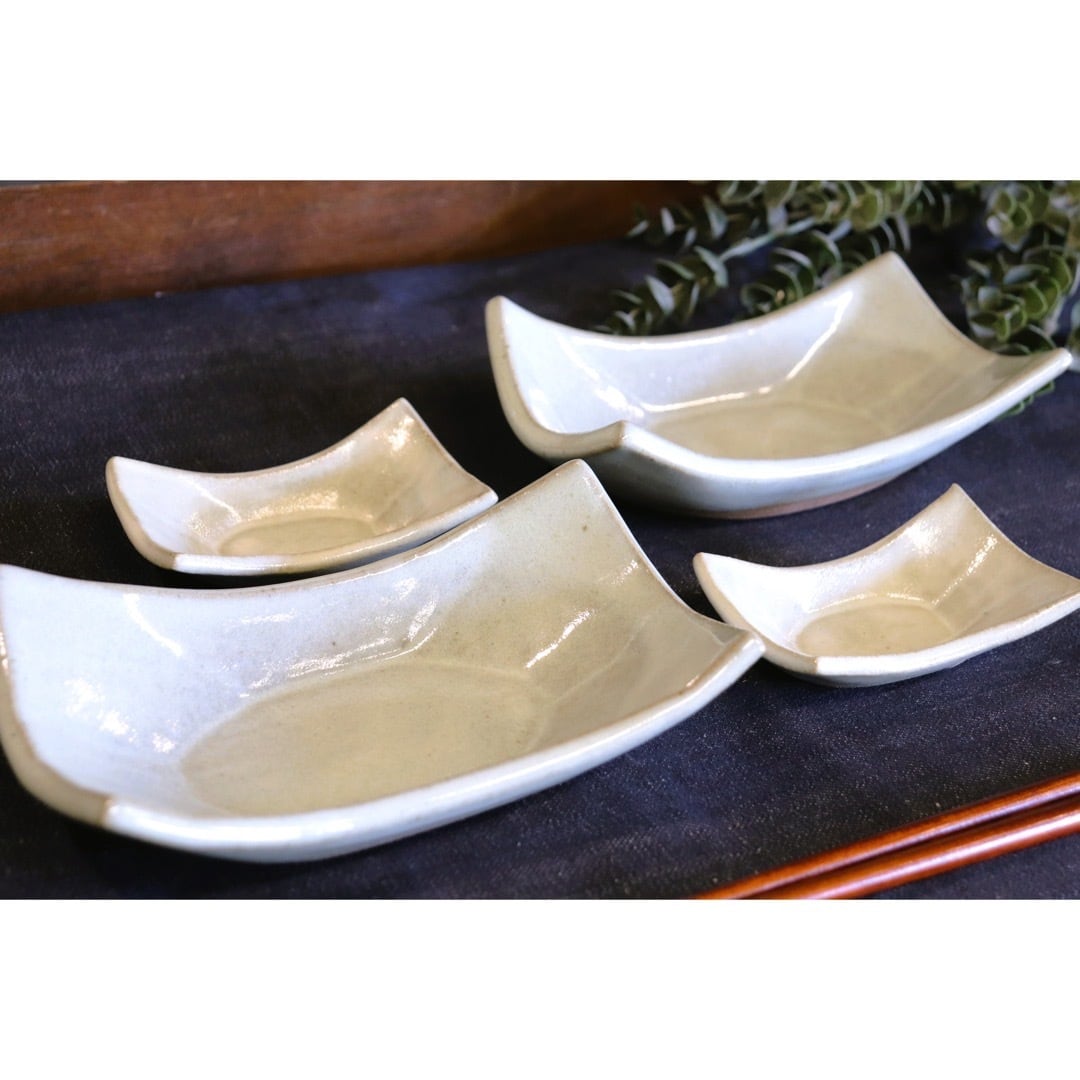 キムホノ 角皿 2枚セット 角皿 4点セット | 魚蓮坊窯