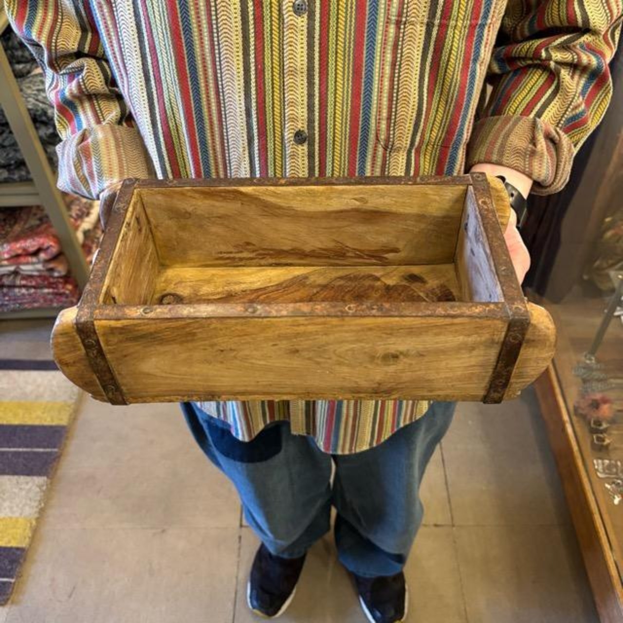 India Brocanto Brick Mould Box Size:S インド ブロカント ブリックモールドボックス Sサイズ 小物入れ ツールボックス 道具入れ レトロ