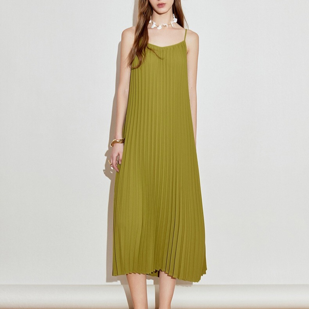 Pleated Flower Dress / プリーツ フラワー ワンピース