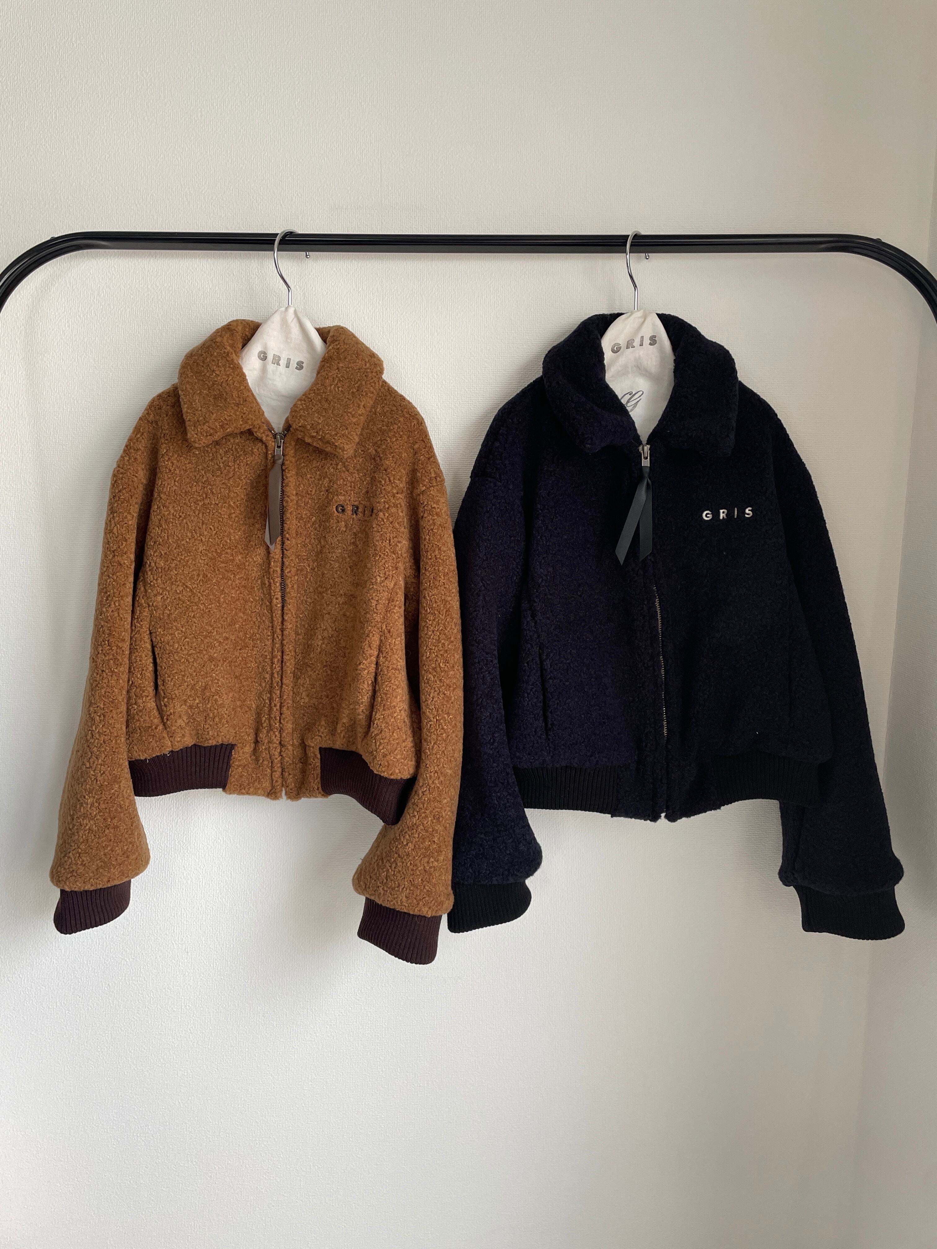 Boa zip blouson_L/XLサイズ | GRIS