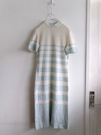 Knit half sleeve dress