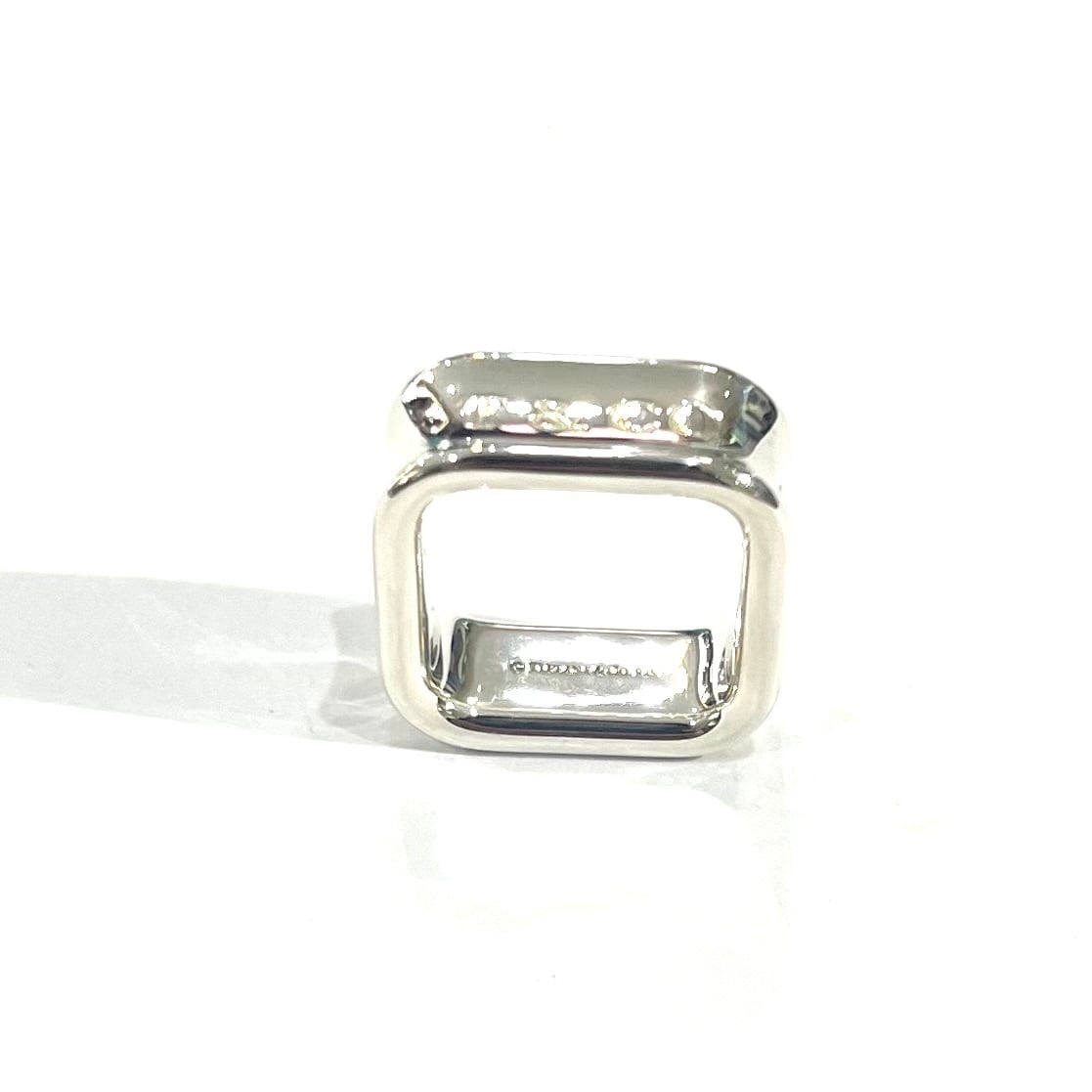 TIFFANY&CO.】【7.5-8.5号】2693 T&CO 1837 スクエアリング／シルバー
