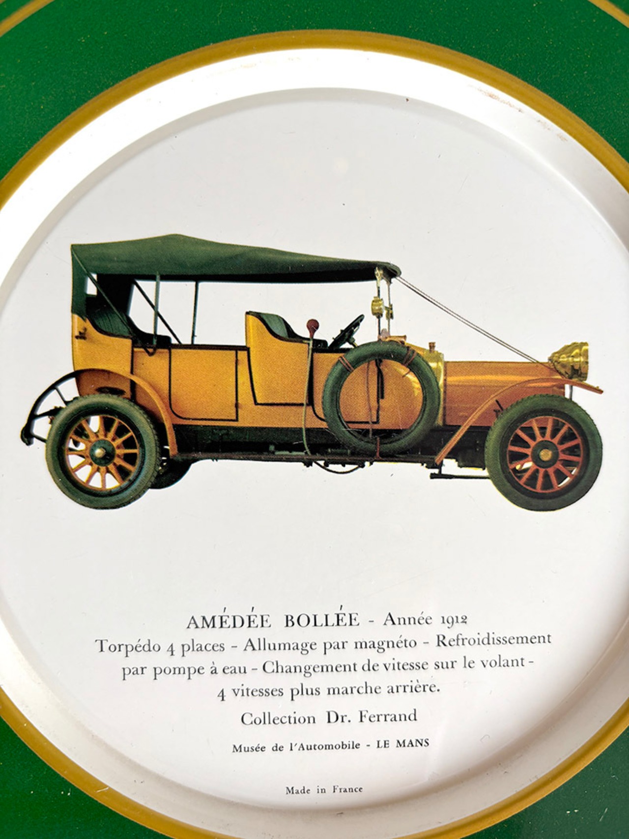 メタルプレート　SHELL広告　アメデボレー1912年　クラシックカー 19twf15-2