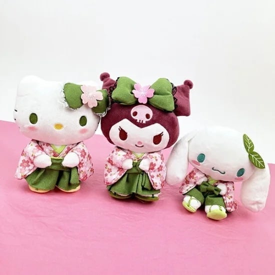 Hello Kitty Matcha Kimono Plush Mascot | Japan Exclusive Official