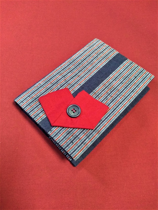 遠州綿織物手縫いブックカバーリボンシリーズ(文庫本サイズ・両見返し綴じ)